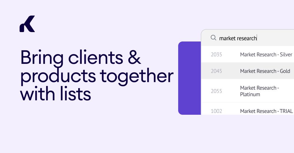 Bring Clients & Products Together with Lists — Kommo