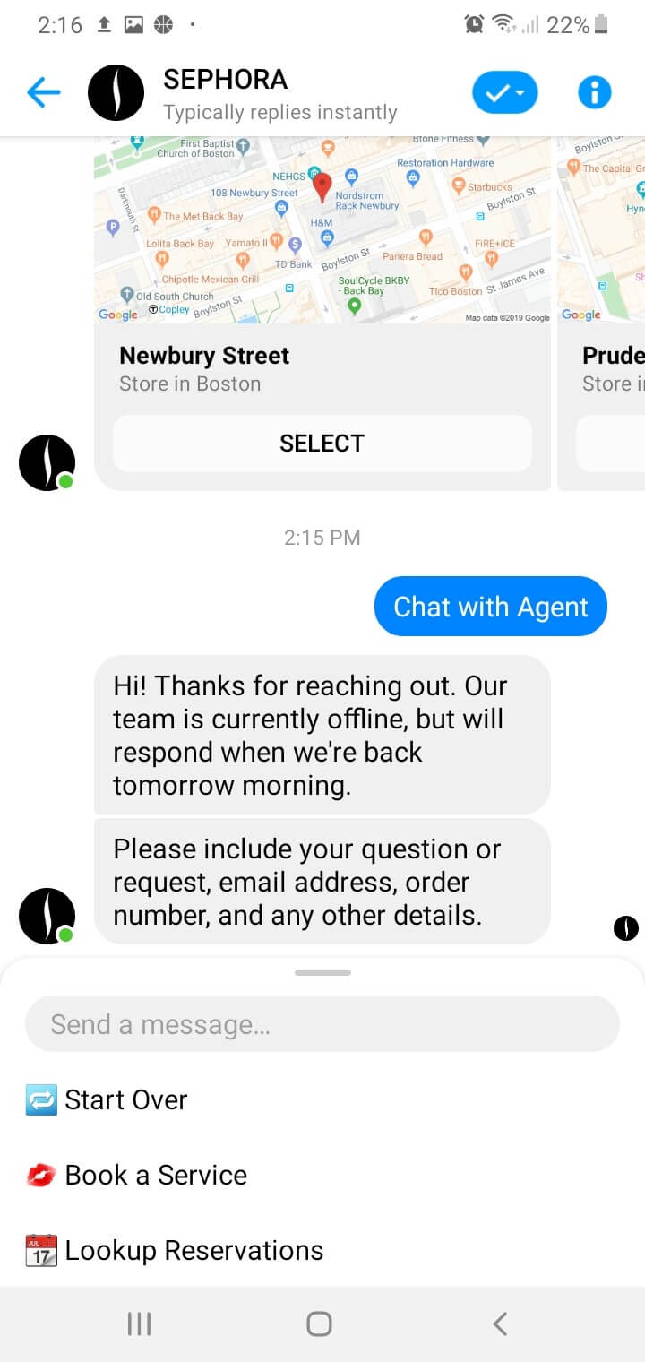 Chatbots in eCommerce: 4 reasons to implement them on your website Sephora's chatbot