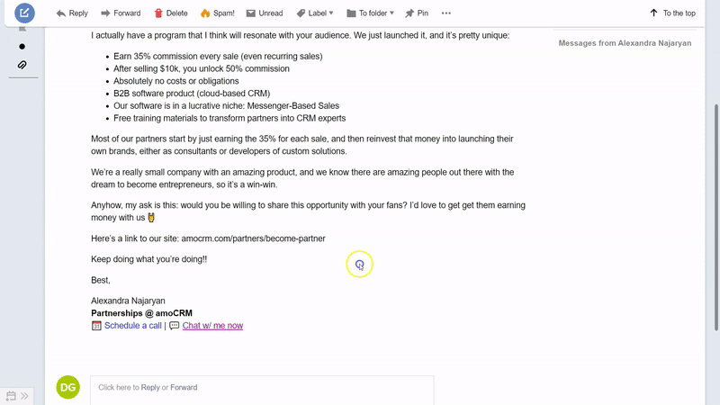 Using WhatsApp for Business Embedded WhatsApp link in email signature
