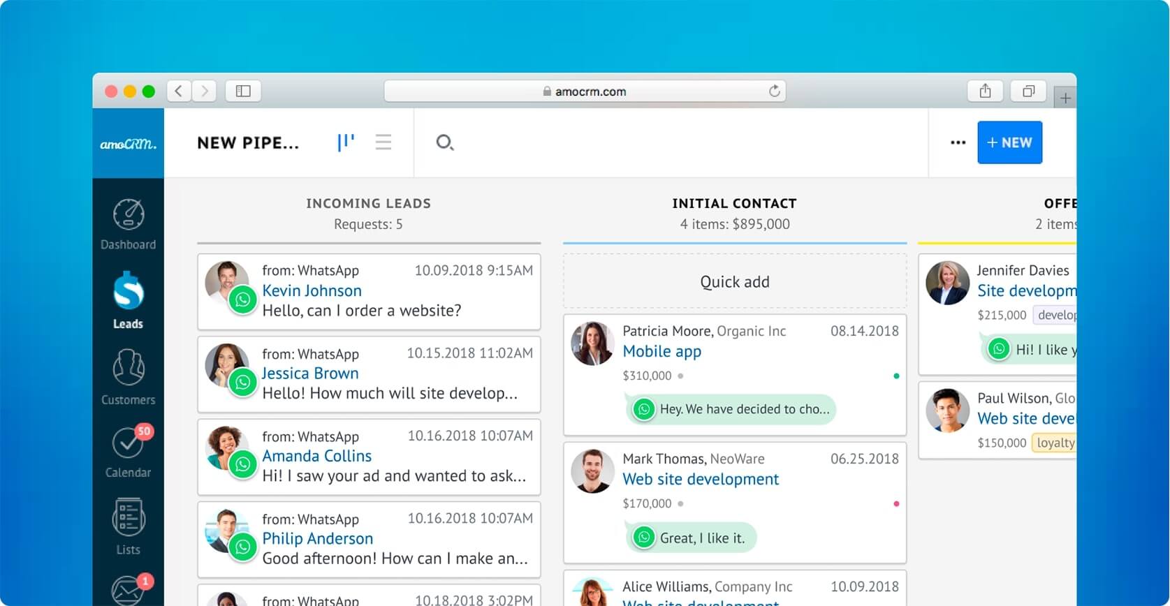 Using WhatsApp for Business WhatsApp Business sales pipeline in Kommo