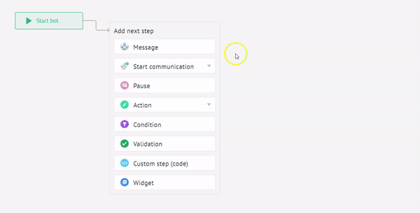 Creating WhatsApp salesbot in Kommo's bot builder