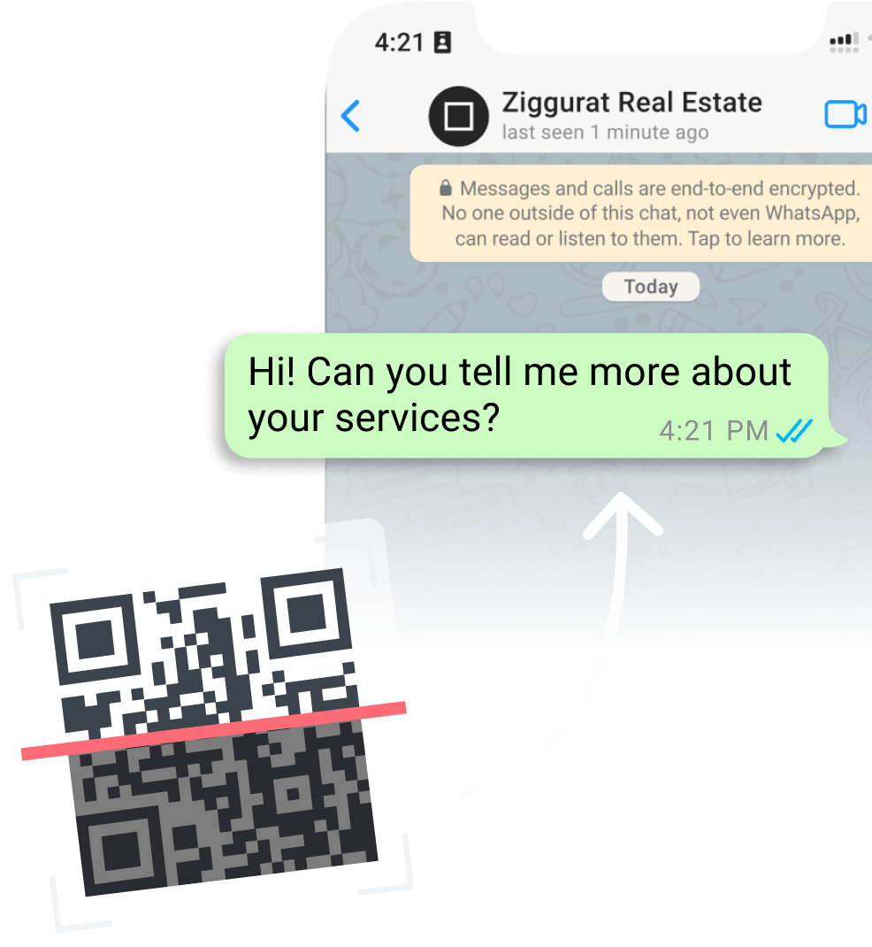 how to generate whatsapp chat qr code